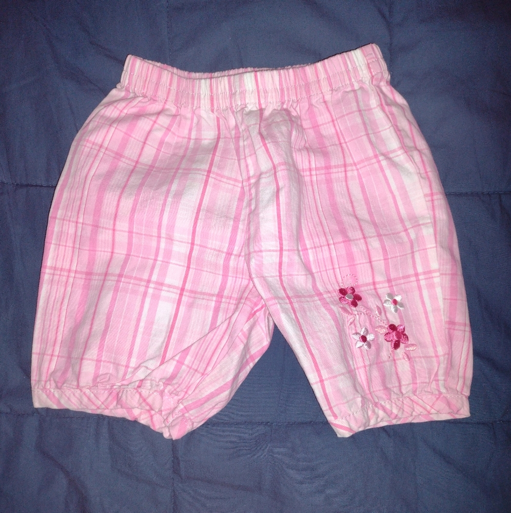 First Moments Layette Pink Shorts Size 3-6 Months